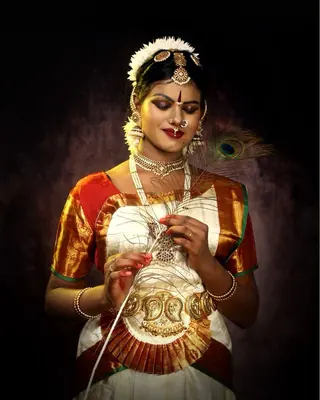 Classical dance portrait with studio lighting